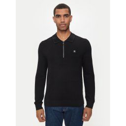 Hugo Пуловер Sastoon 50516640 Черен Slim Fit