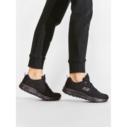 Skechers Сникърси Get Connected 12615/BBK Черен