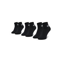 adidas Комплект 3 чифта дълги чорапи мъжки Mid-Cut Crew FM0643 Черен