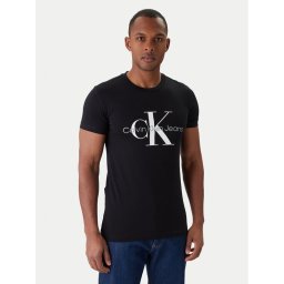 Calvin Klein Jeans Тишърт J30J320935 Черен Slim Fit