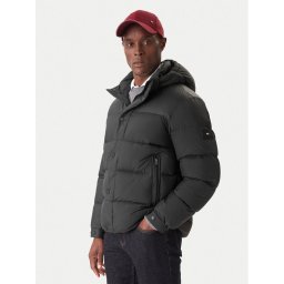 Tommy Hilfiger Пухено яке MW0MW36569 Черен Regular Fit