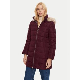 Tommy Hilfiger Пухено яке Heritage WW0WW43234 Бордо Regular Fit