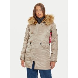 Alpha Industries Парка 113007 Кафяв Regular Fit