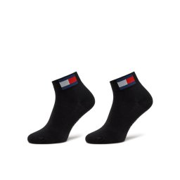 Tommy Jeans Дълги чорапи 701228223 Черен