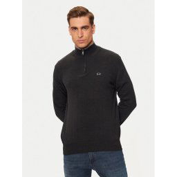 La Martina Пуловер ZMS003 YW091 Сив Regular Fit