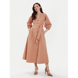 TWINSET Рокля тип риза 241TT2051 Оранжев Loose Fit