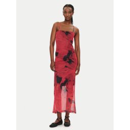 Noisy May Лятна рокля Rosa 27033451 Червен Slim Fit