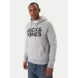 Jack & Jones Суитшърт Corp Logo 12152840 Сив Regular Fit