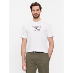 Tommy Hilfiger Тишърт Big Graphic MW0MW34204 Бял Regular Fit