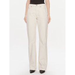 Calvin Klein Дънки Mid Rise Relax Bootcut Ecru K20K206308 Бял Slim Fit