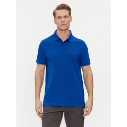 Tommy Hilfiger Тениска с яка и копчета 1985 MW0MW17770 Син Regular Fit