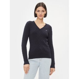 Gant Пуловер 4800101 Тъмносин Slim Fit