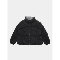 United Colors Of Benetton Зимно яке 2TPXCN02S Черен Loose Fit