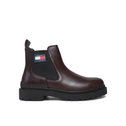 Tommy Jeans Боти тип челси Tjm Leather Chelsea Boot EM0EM01448 Кафяв
