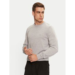 Boss Пуловер Botto-L 50476364 Сив Regular Fit