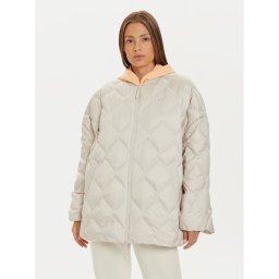 New Balance Пухено яке WJ43503 Бежов Loose Fit