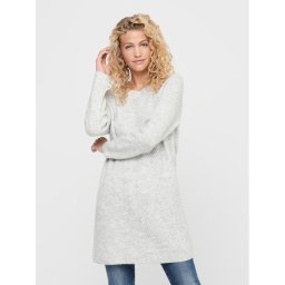ONLY Плетена рокля 15196724 Сив Regular Fit