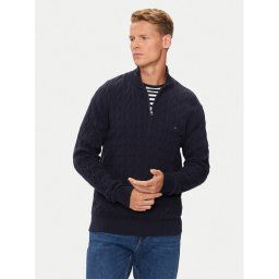 Tommy Hilfiger Пуловер Classic MW0MW36532 Тъмносин Regular Fit