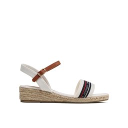 Tommy Hilfiger Еспадрили Rope Wedge T3A7-32777-0048X100 S Бял
