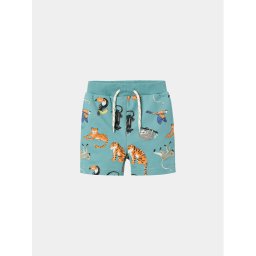 NAME IT Спортни шорти Ditmar 13228541 Зелен Regular Fit