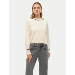 Vero Moda Пуловер Saba 10318077 Екрю Regular Fit
