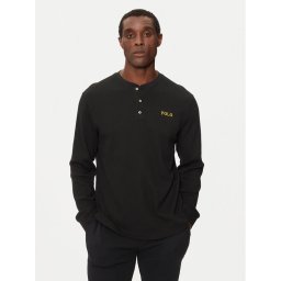 Polo Ralph Lauren Тениска с дълъг ръкав 714950609003 Черен Slim Fit