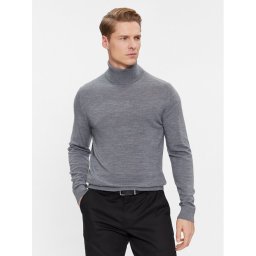 Calvin Klein Поло Superior K10K110420 Сив Slim Fit