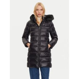 Tommy Hilfiger Пухено яке WW0WW43122 Черен Regular Fit