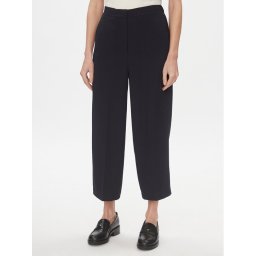 Tommy Hilfiger Текстилни панталони WW0WW41908 Тъмносин Wide Leg