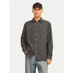 Jack & Jones Риза Joshua 12260673 Кафяв Relaxed Fit