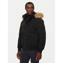 Tommy Hilfiger Пухено яке Rockie MW0MW37412 Черен Regular Fit