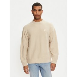 Calvin Klein Jeans Пуловер J30J326202 Бежов Boxy Fit