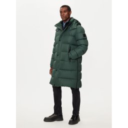 BOSS Пухено яке H-Donden5 50525237 Зелен Regular Fit