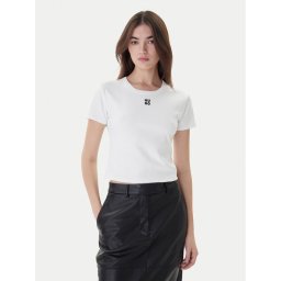 Hugo Тишърт Delanor 50512000 Бял Slim Fit