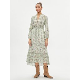 Replay Лятна рокля W9105.000.74956 Зелен Regular Fit