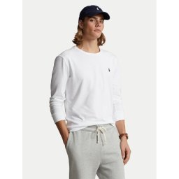 Polo Ralph Lauren Тениска с дълъг ръкав Classics 710671468004 Бял Custom Slim Fit