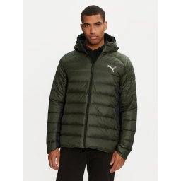Puma Пухено яке PackLITE 849355 Зелен Slim Fit