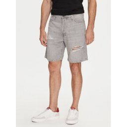 Jack & Jones Дънкови шорти Jjichris 12253755 Сив Relaxed Fit