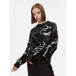 DKNY Пуловер P3MSB00Z Черен Regular Fit