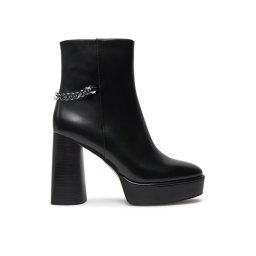 MICHAEL Michael Kors Боти Carlisle Leather Platform Boot 40F4CLME1L Черен