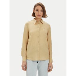 Tommy Hilfiger Риза WW0WW42037 Бежов Relaxed Fit