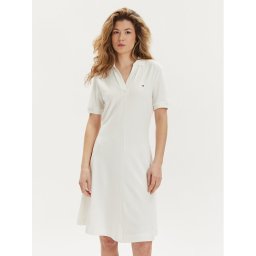 Tommy Hilfiger Лятна рокля WW0WW41567 Бял Regular Fit