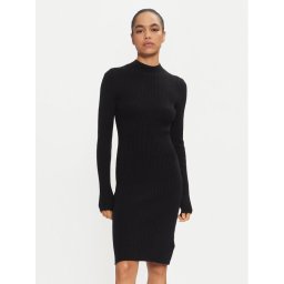 Calvin Klein Плетена рокля K20K207499 Черен Slim Fit