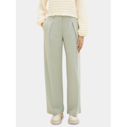 Tom Tailor Текстилни панталони 1040686 Зелен Wide Leg