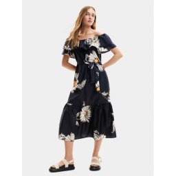 Desigual Лятна рокля Georgeo 24SWVW02 Черен Regular Fit