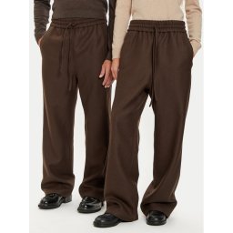 AMI Paris Текстилни панталони UTR212.WV0018 Кафяв Relaxed Fit