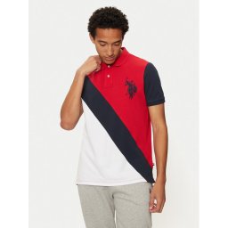 U.S. Polo Assn. Тениска с яка и копчета MUP3628 Цветен Regular Fit