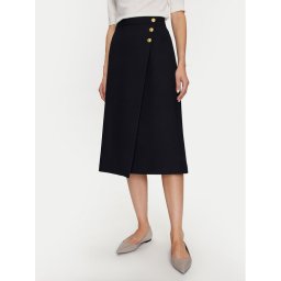 Tommy Hilfiger Пола тип трапец WW0WW41601 Тъмносин Regular Fit