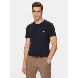 Guess Тишърт M2YI24 J1314 Тъмносин Slim Fit
