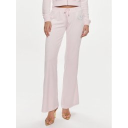 Juicy Couture Долнище анцуг Heritage Dog JCBBJ223814 Розов Slim Fit